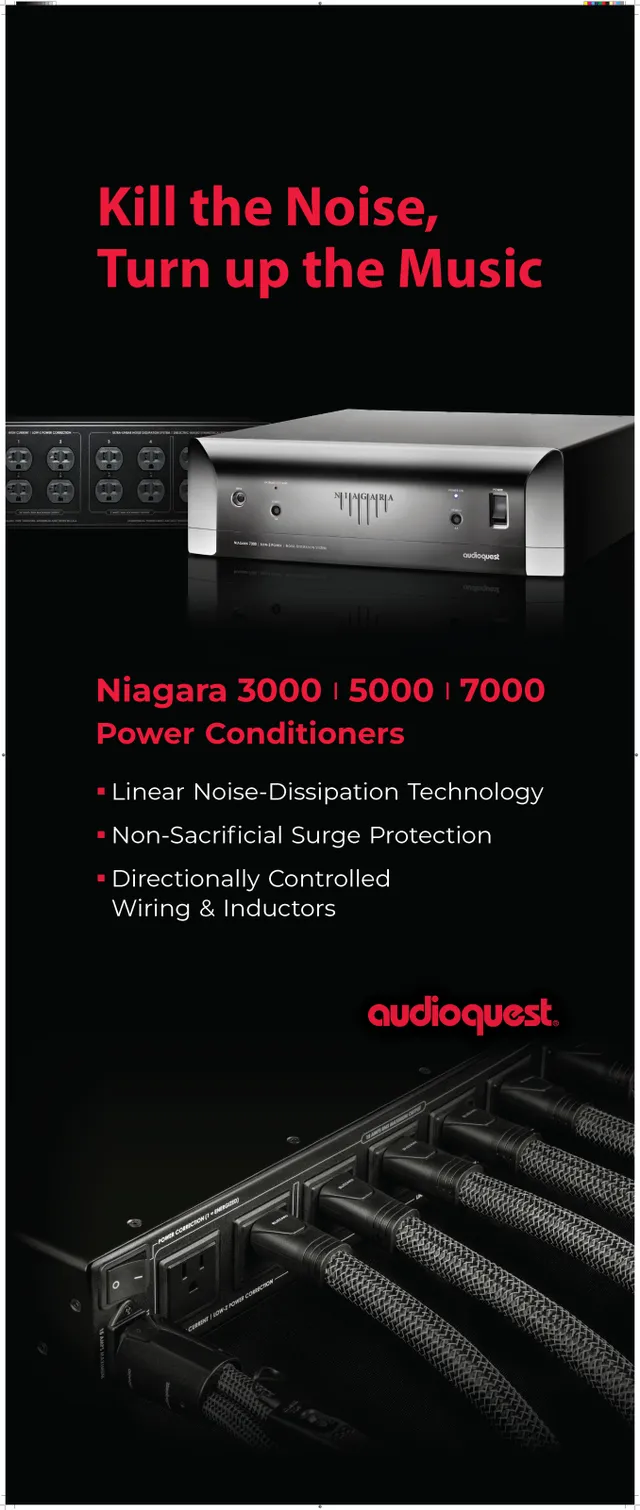 AudioQuest Niagara opuscolo Kill the Noise Hi-Fi