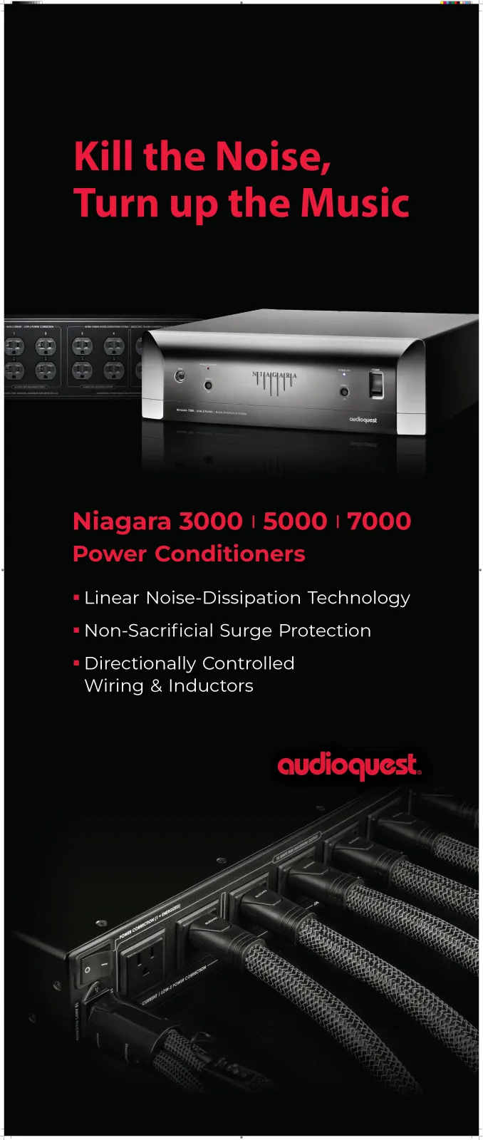 AudioQuest Niagara opuscolo Kill the Noise Hi-Fi