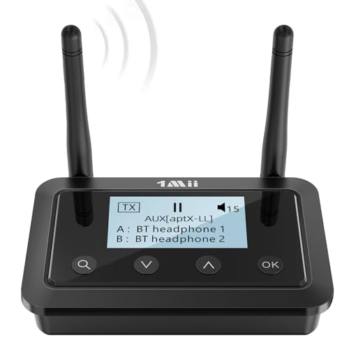 1Mii B03+ Trasmettitore Ricevitore Bluetooth aptX Schermo
