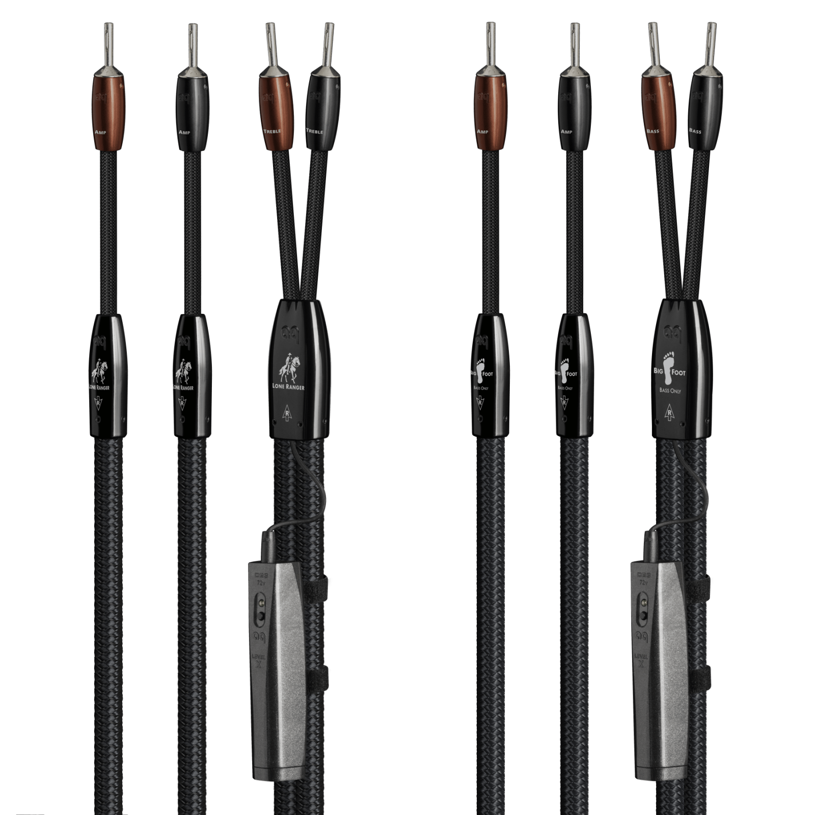 Audioquest Lone Ranger BigFoot cavo diffusori BiWire argento