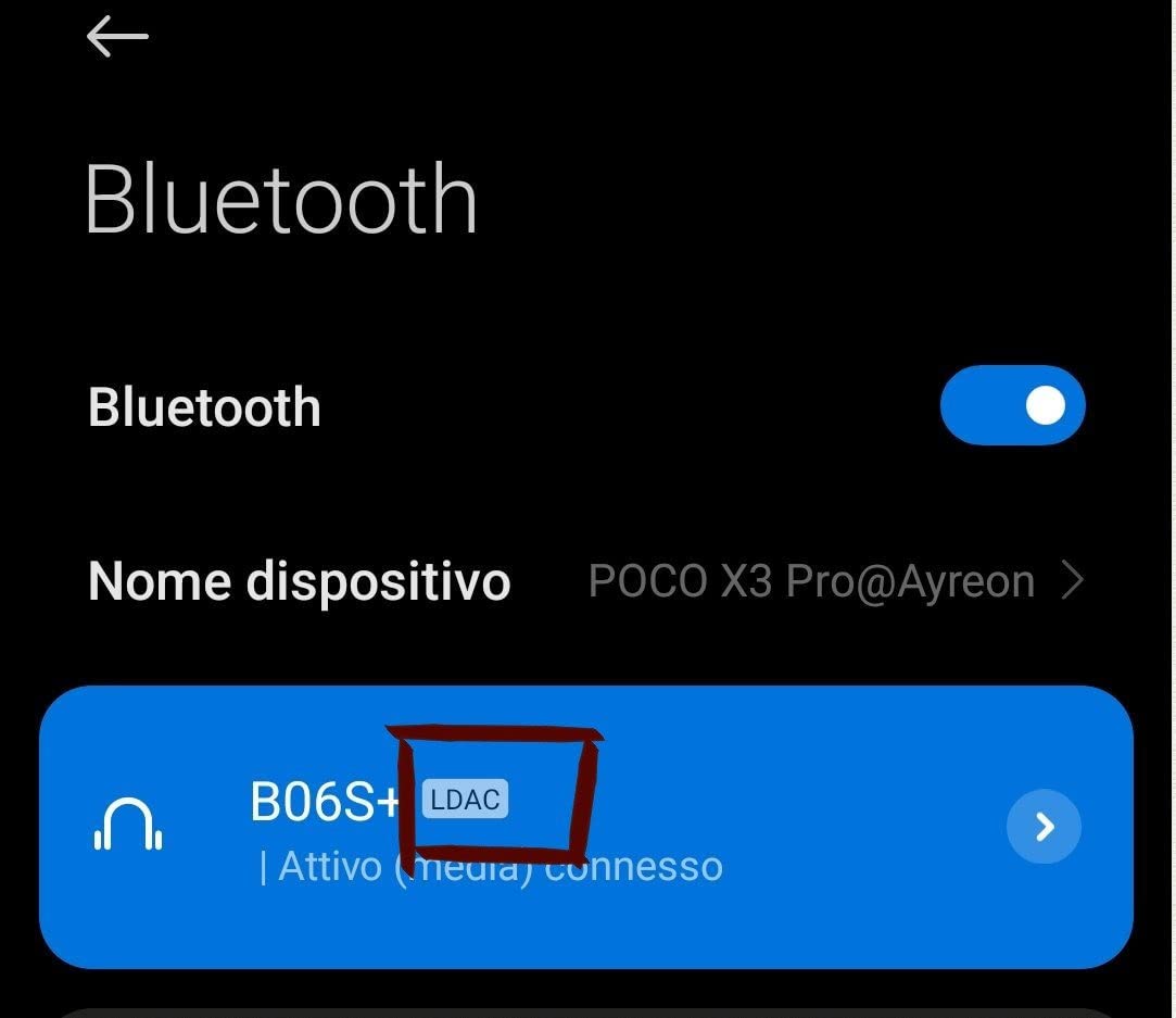 1Mii B06S+ Ricevitore Bluetooth HiFi LDAC con AUX
