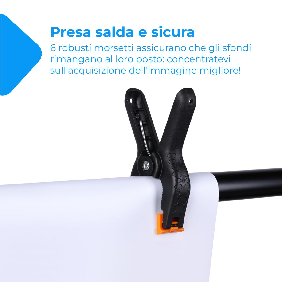 NK Supporto Sfondo Fotografico 1,5x2 m con Treppiede e Borsa