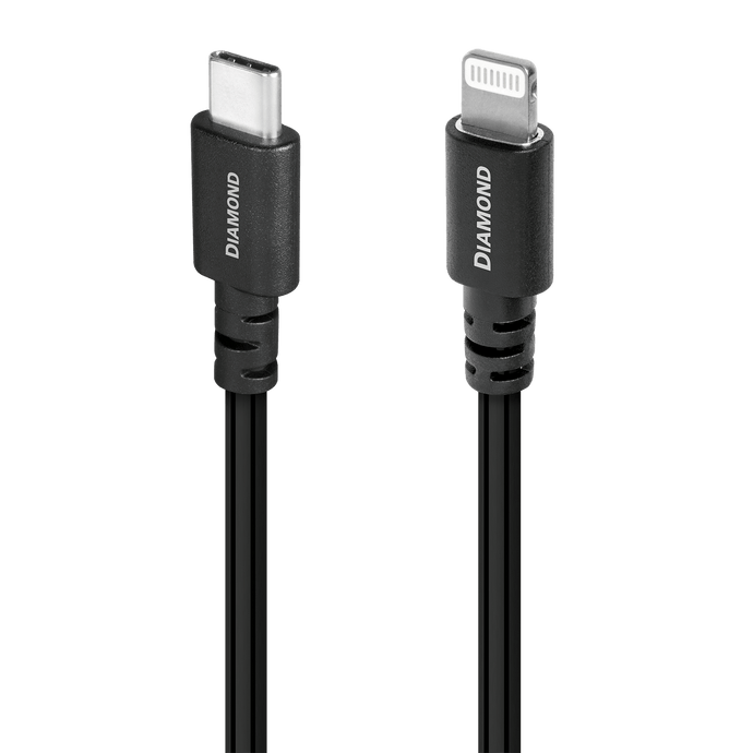 Audioquest Diamond USB-C Lightning cavo iPhone argento