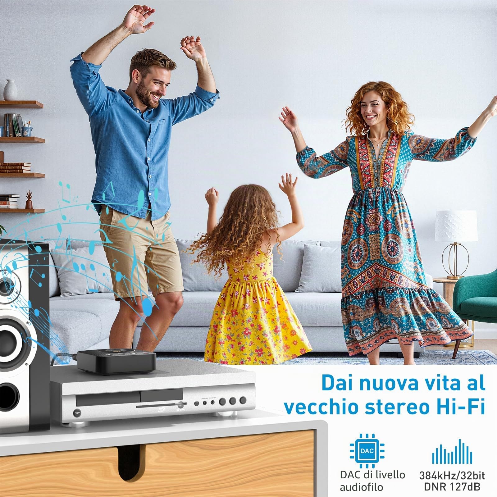 1Mii B06HD+ Ricevitore Bluetooth HiFi LDAC DAC