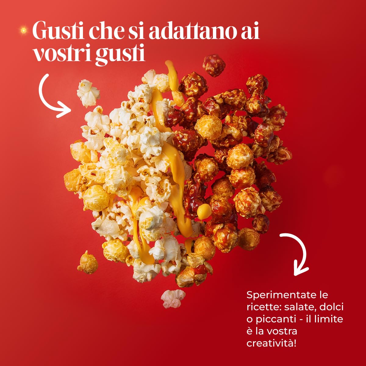 NK Macchina Popcorn Aria Calda 1200W Nero 0,3L
