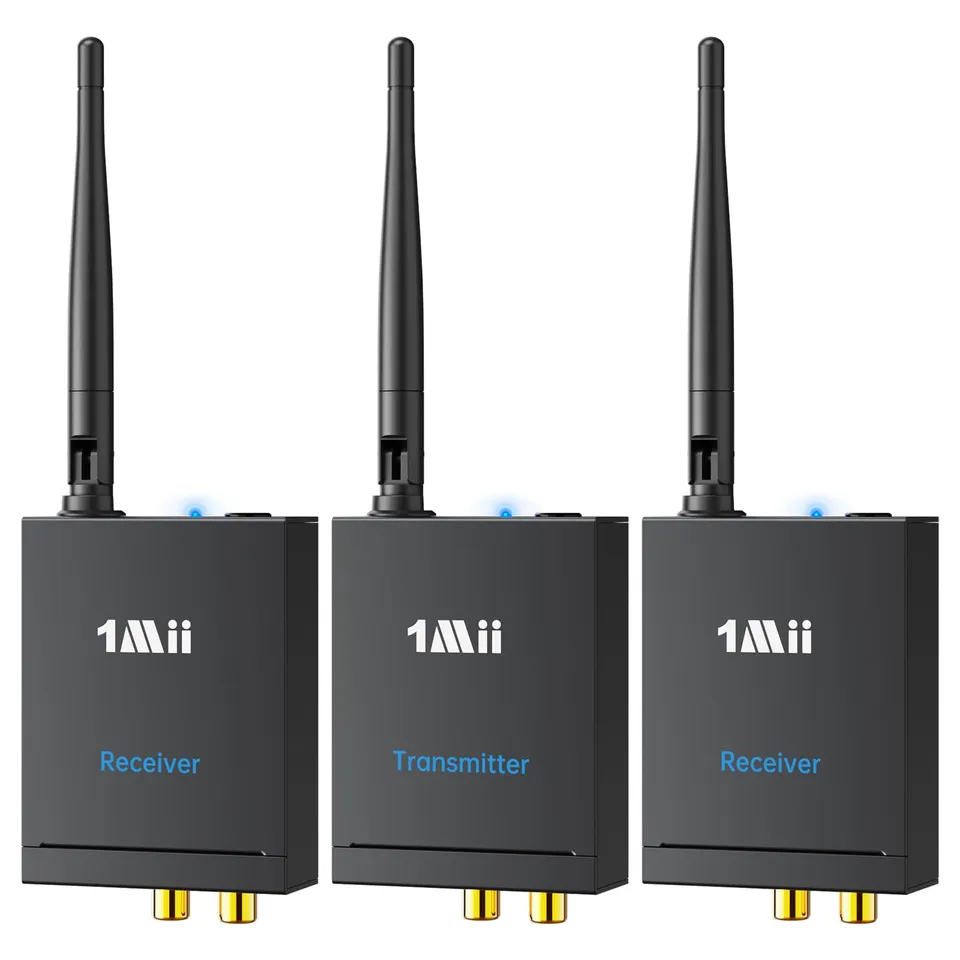 1Mii 2.4G Trasmettitore Ricevitore Audio Wireless 1TX+2RX 100m