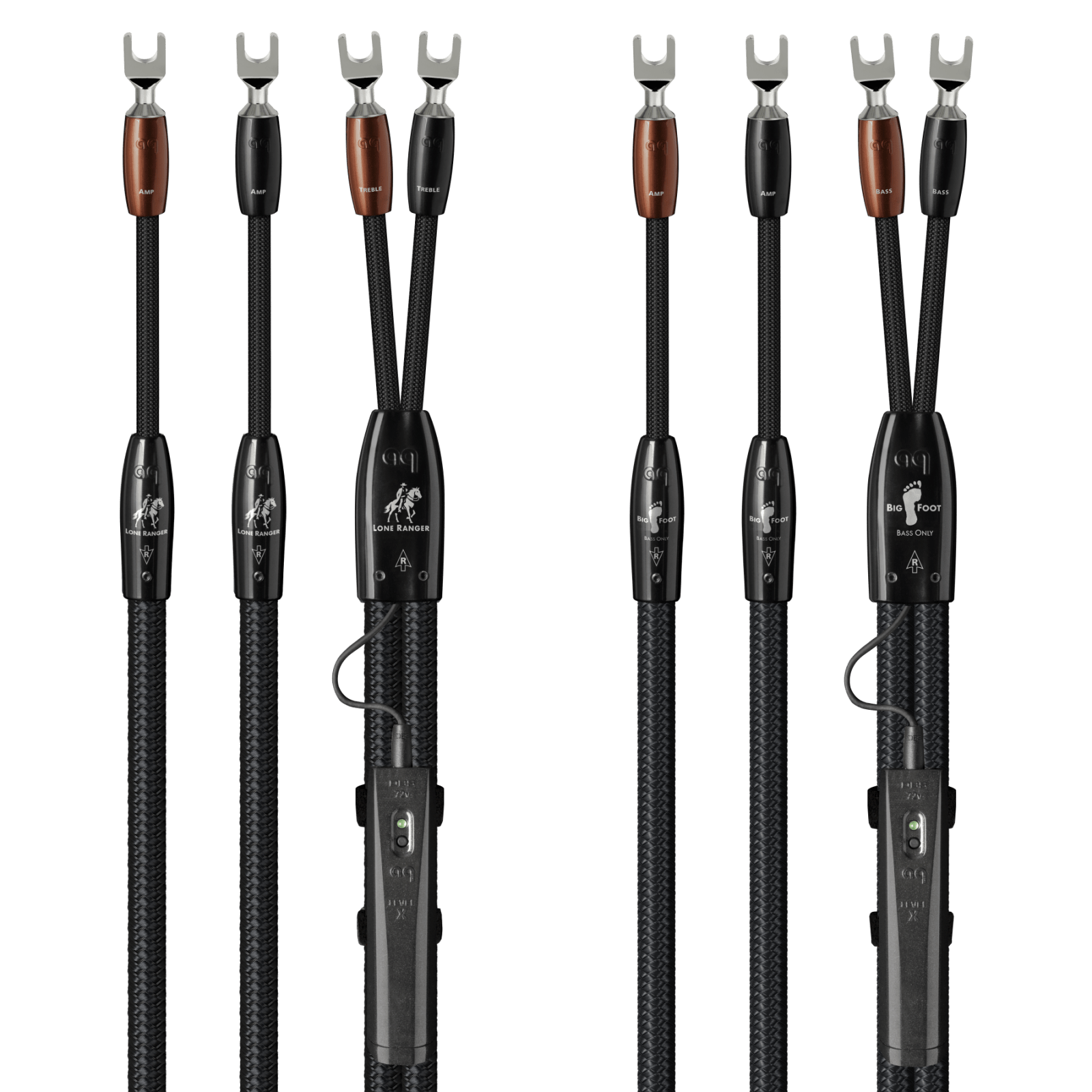 Audioquest Lone Ranger BigFoot cavo diffusori BiWire argento