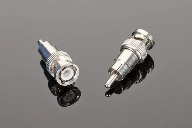 Transparent Adattatore BNC Maschio RCA Maschio Digitale 1pz