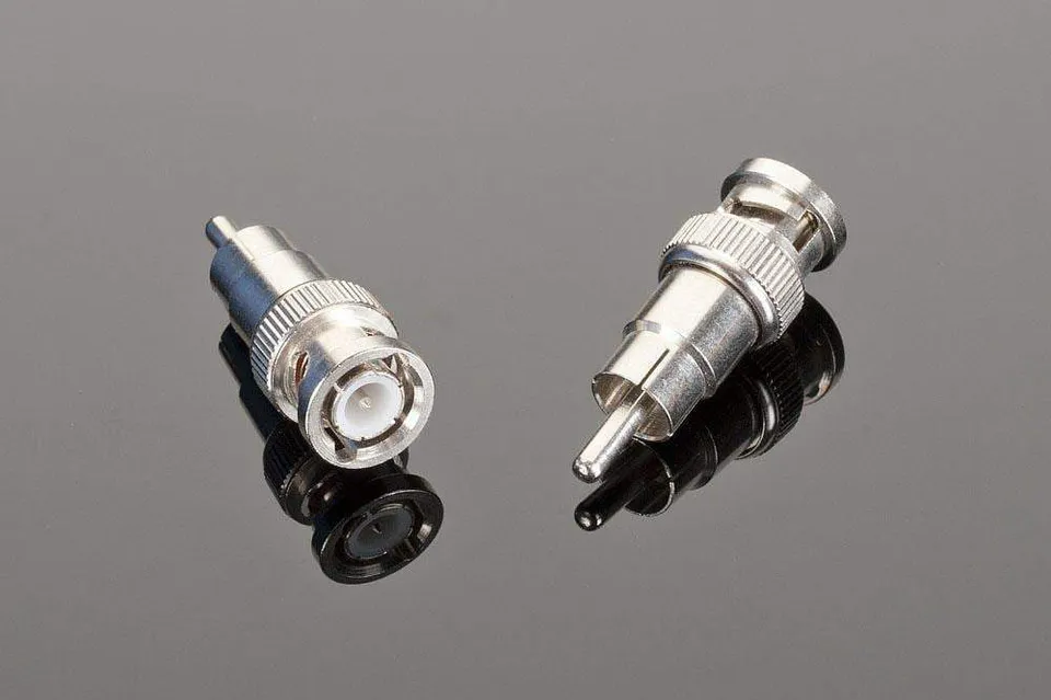 Transparent Adattatore BNC Maschio RCA Maschio Digitale 1pz