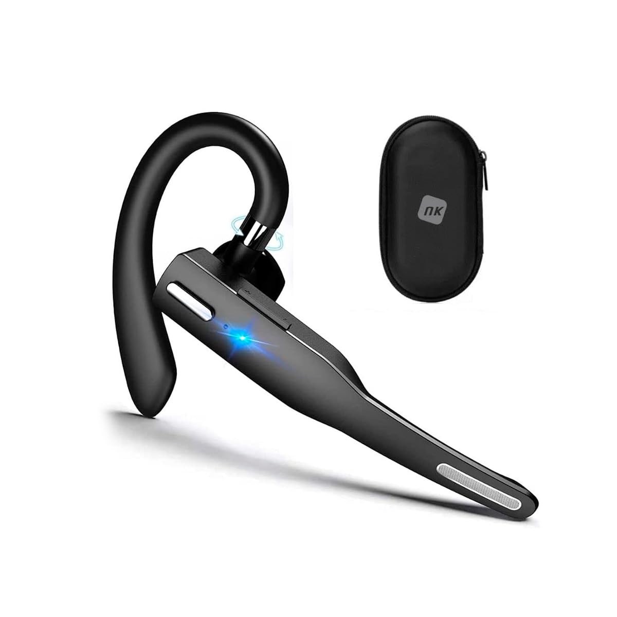NK Auricolare Bluetooth Mono con Custodia Ricarica Lavoro