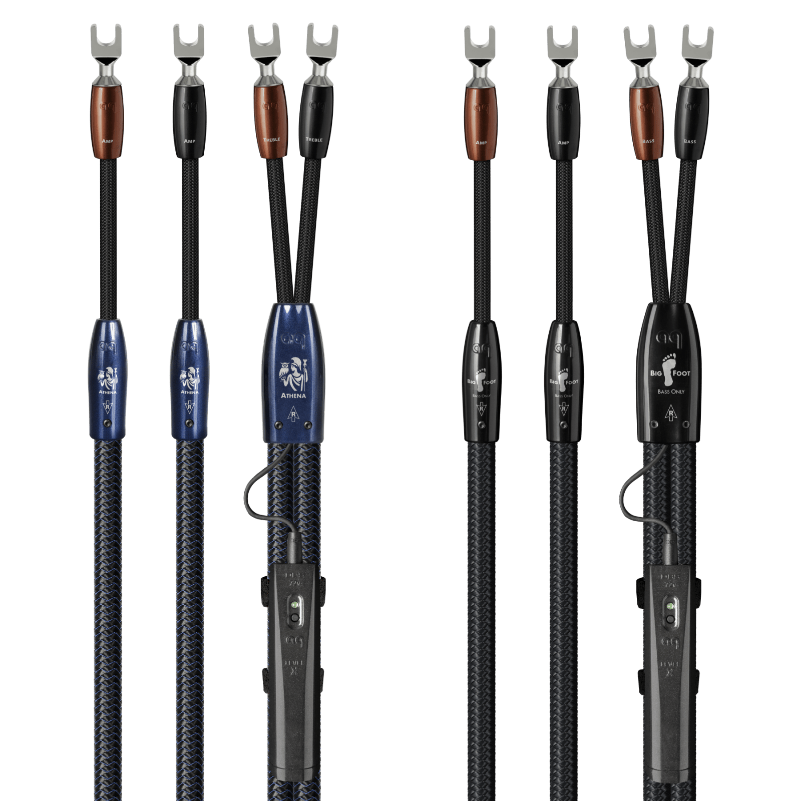 Audioquest Athena + BigFoot cavo diffusori BiWire coppia 3 m banana
