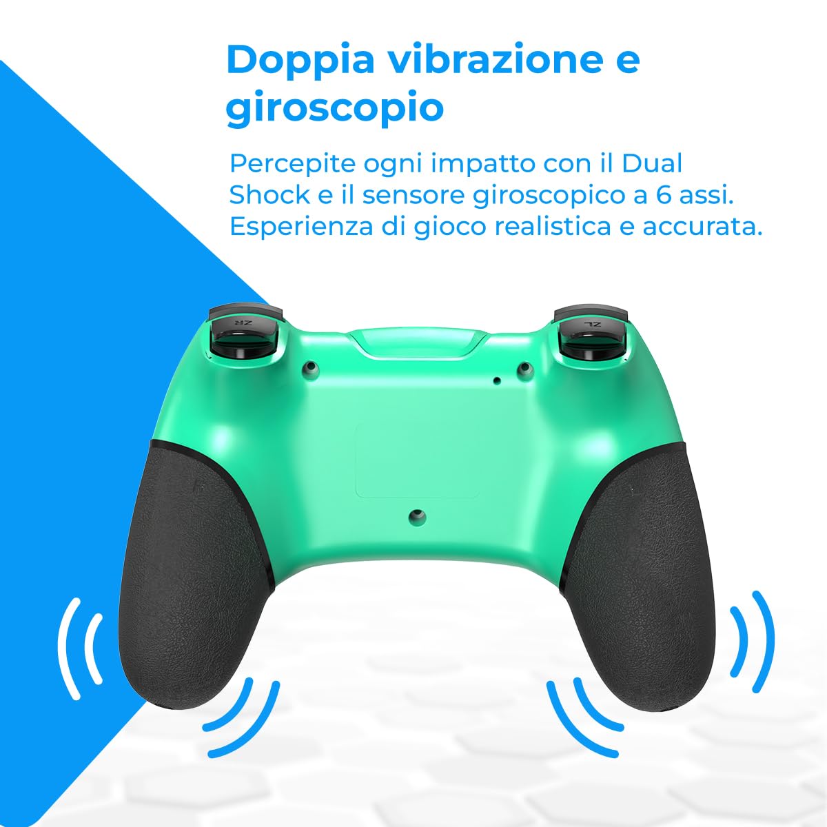 NK controller Switch wireless blu turbo vibrazione 6 assi