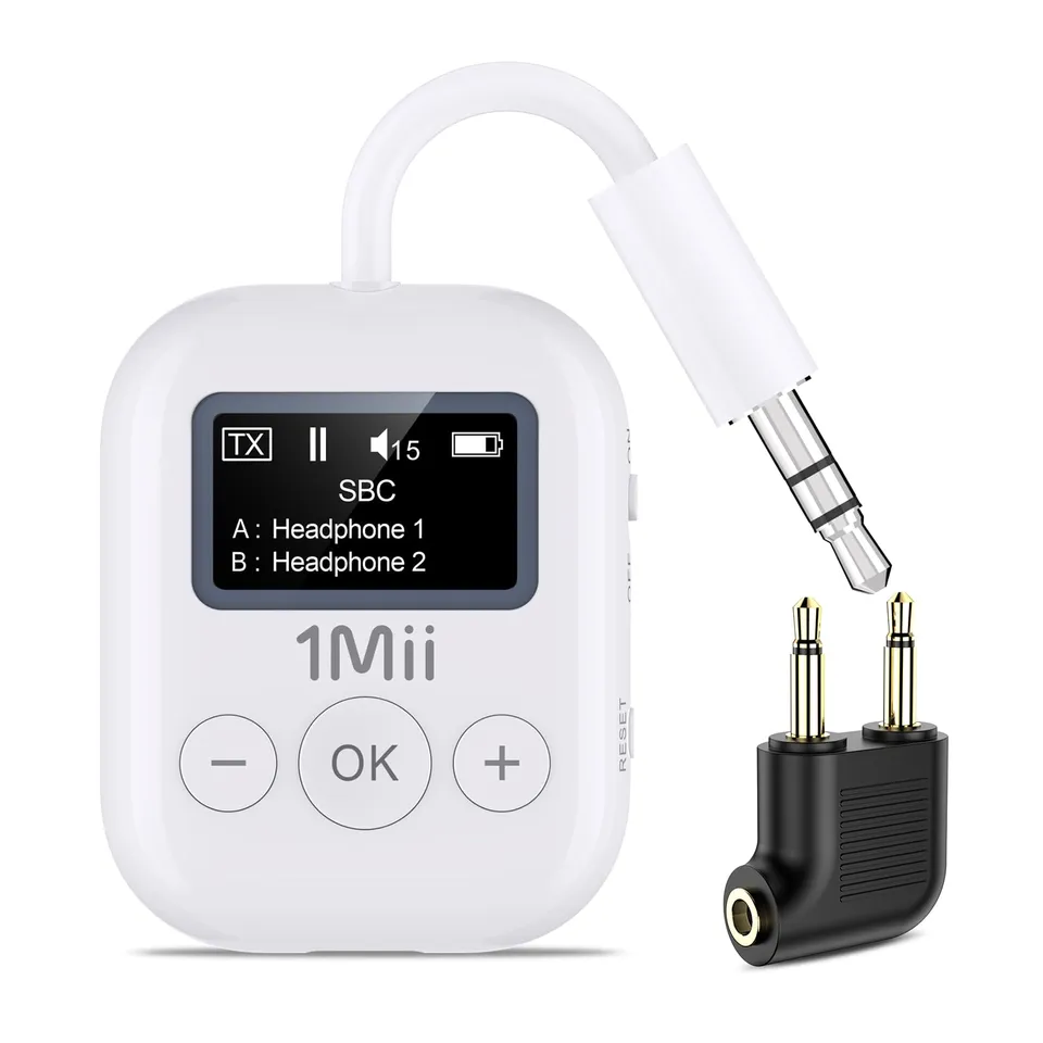 1Mii Bluetooth Transmitter SafeFly Min TV AUX aptX 25h