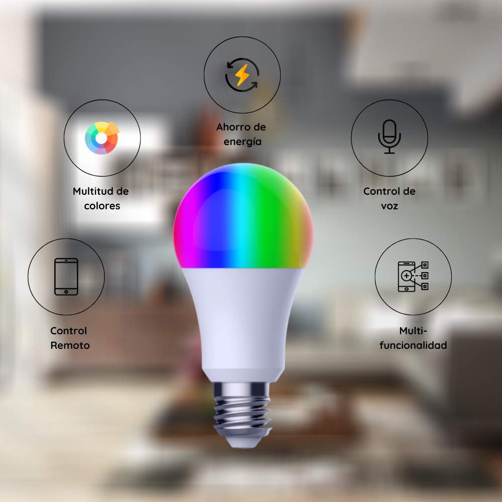 NK Lampadina LED Smart E27 9W WiFi RGB pack x2