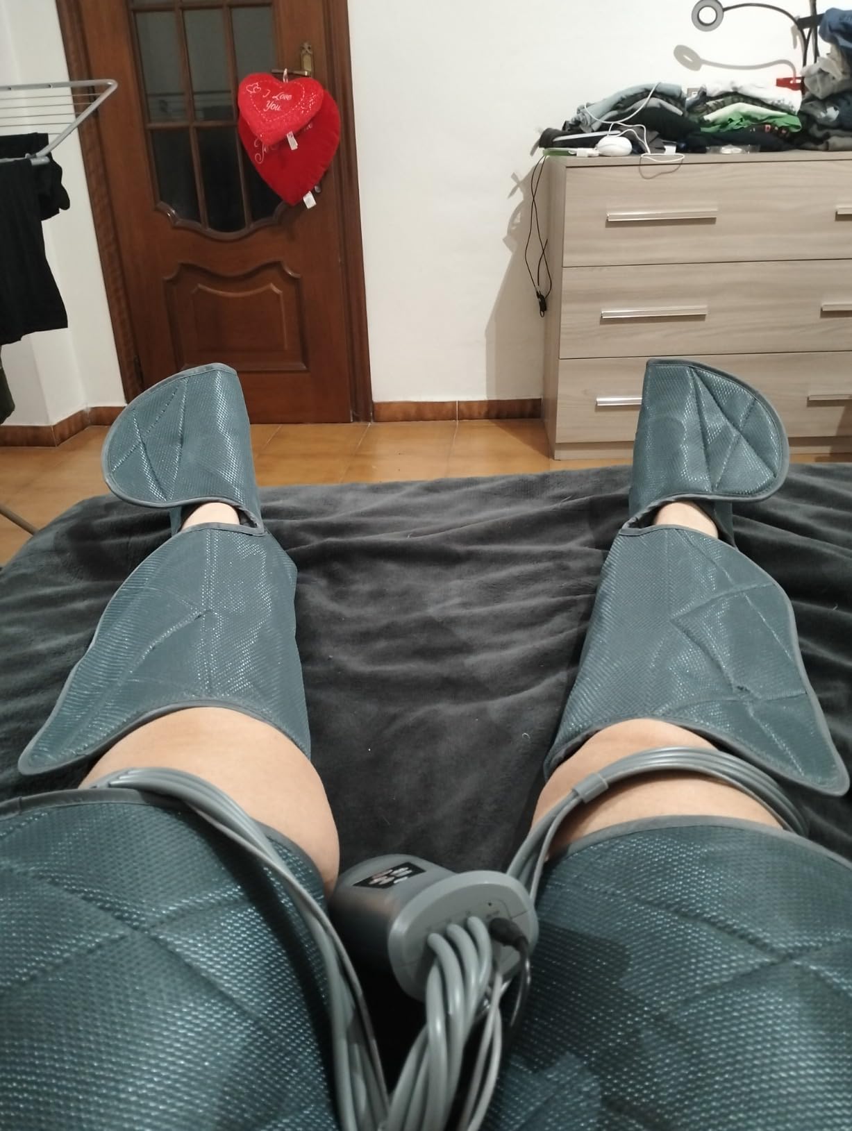NK Massaggiatore Gambe Compressione Aria Calore 6 Modalità