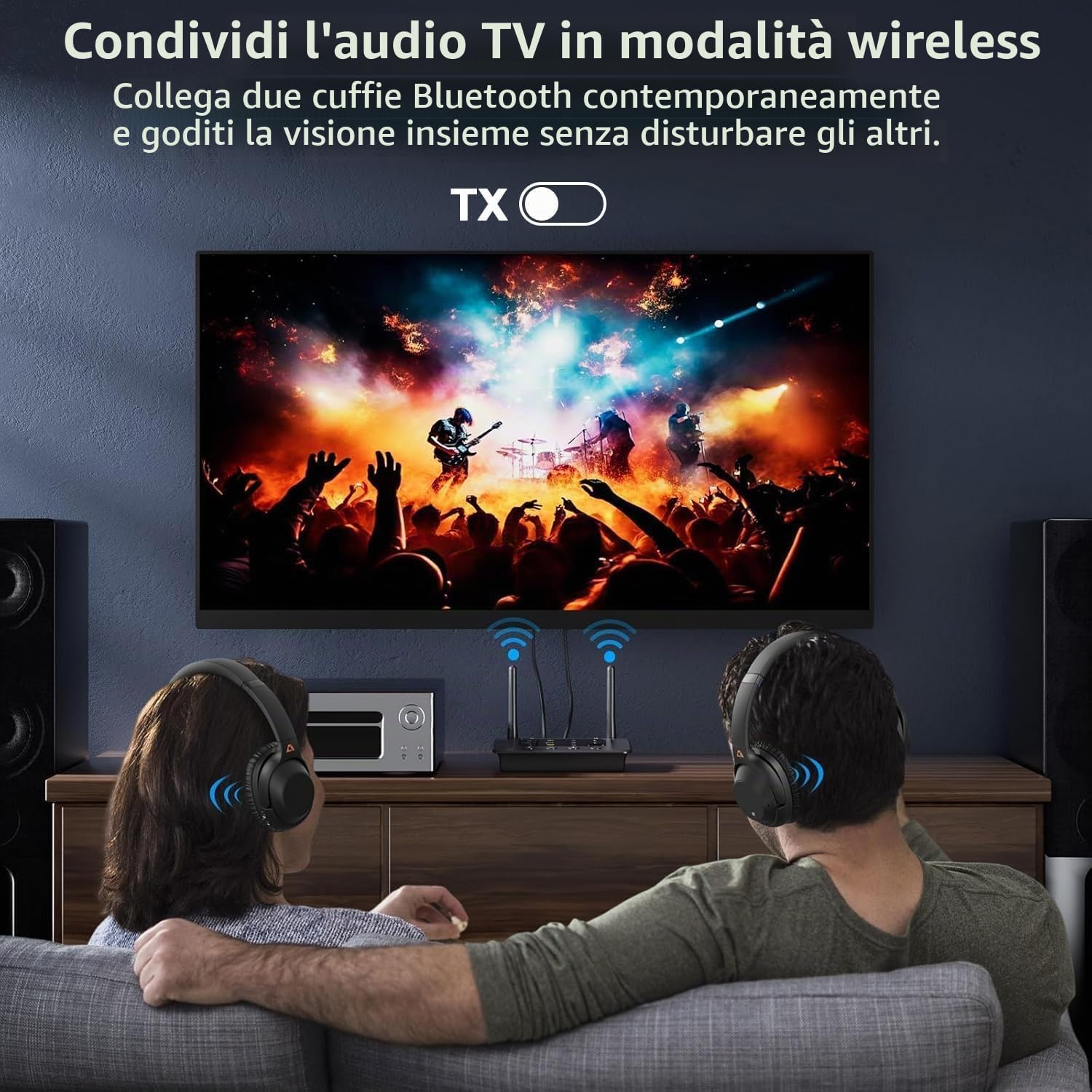 1Mii B03S Trasmettitore Ricevitore Bluetooth 5.3 aptX TV