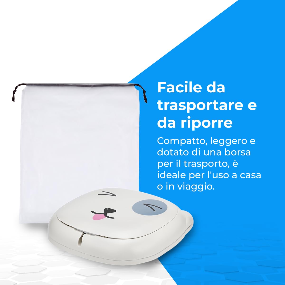 NK Vasino Bambini Pieghevole Bianco Portatile Antiscivolo