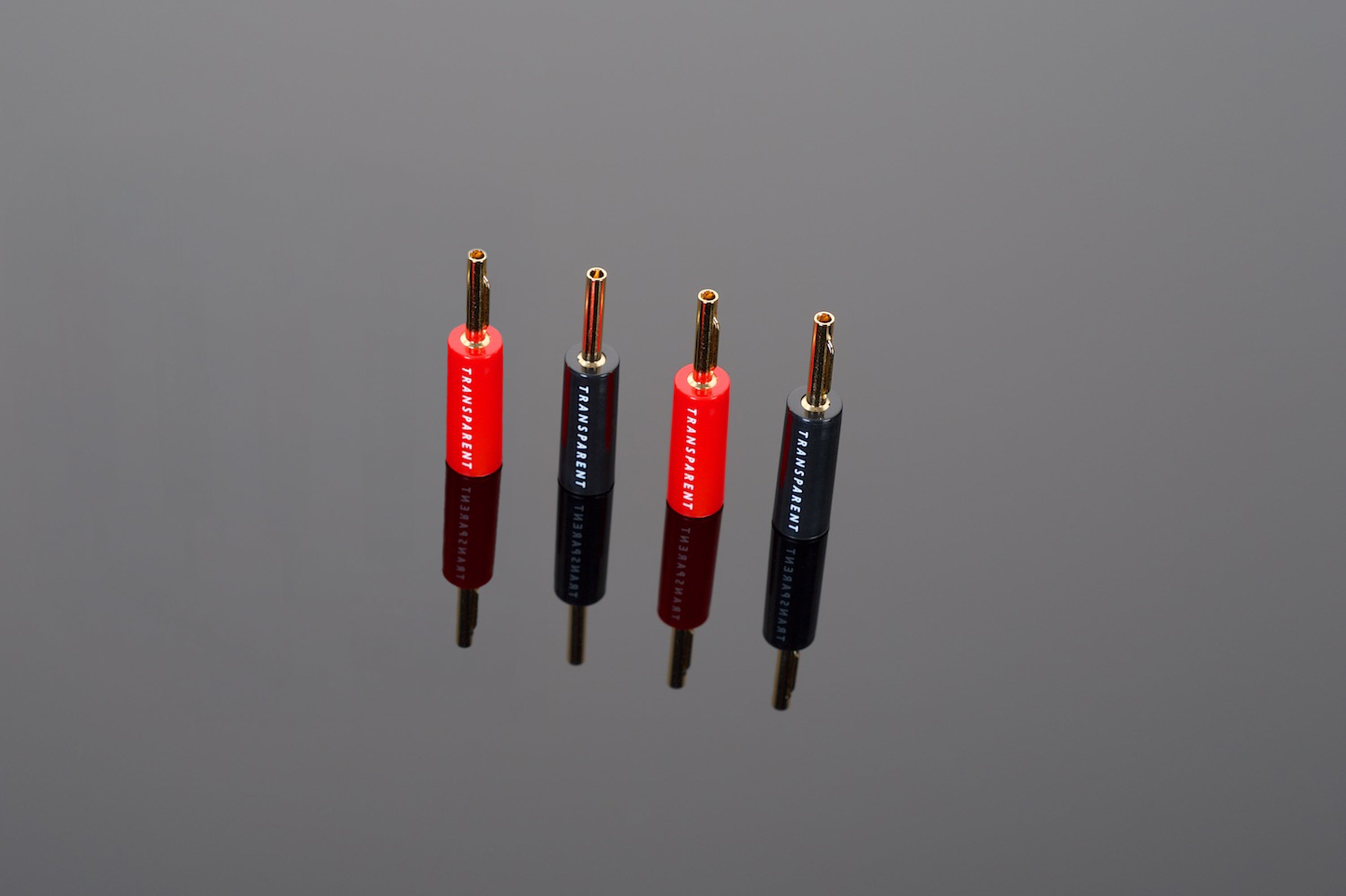 Transparent Custom DIY connettori banana crimp set 4 pezzi