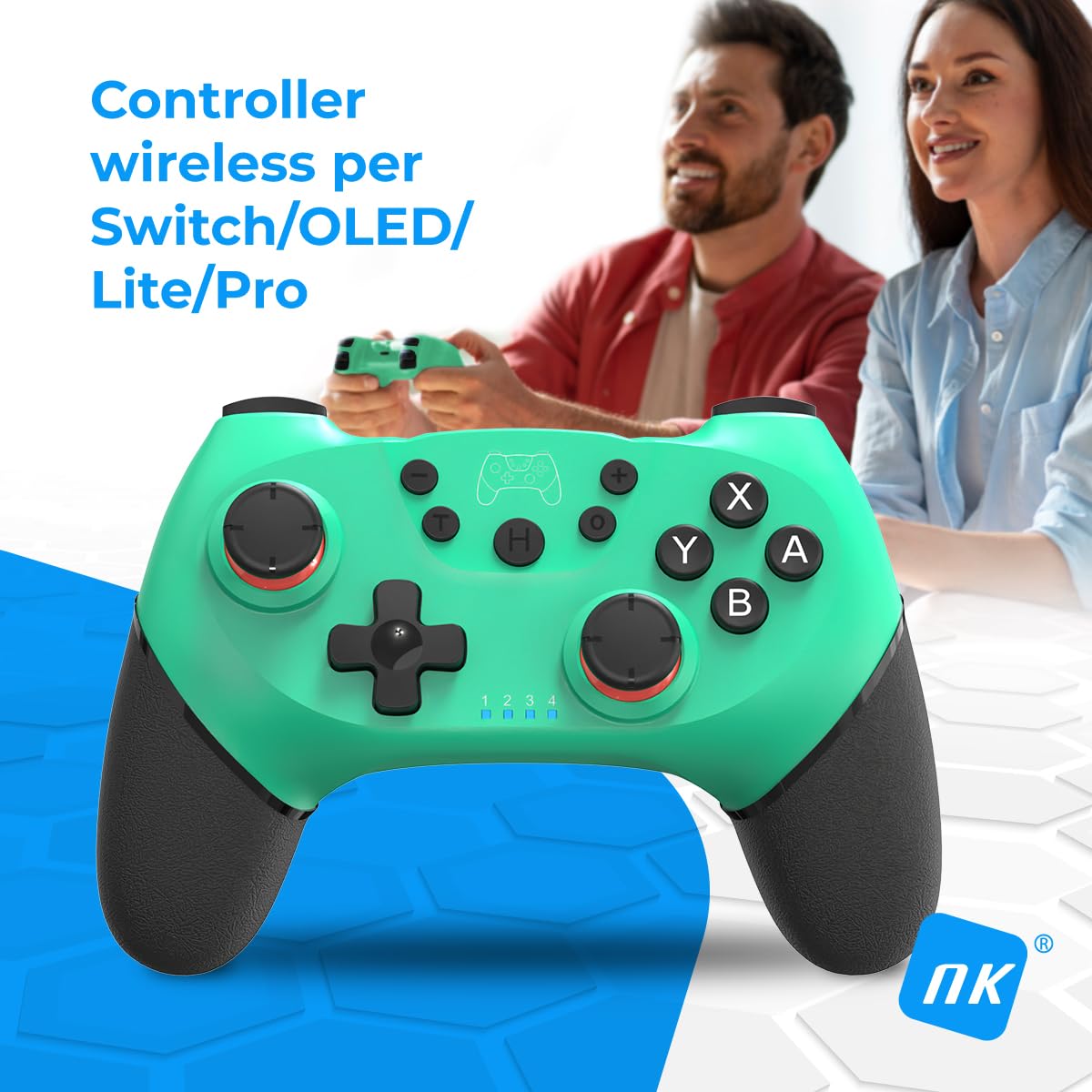 NK controller Switch wireless blu turbo vibrazione 6 assi