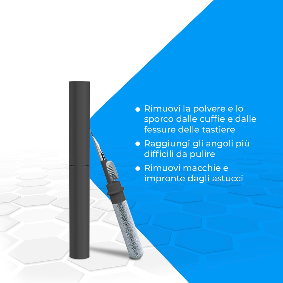 NK kit pulizia AirPods 3 in 1 penna con spazzola per auricolari