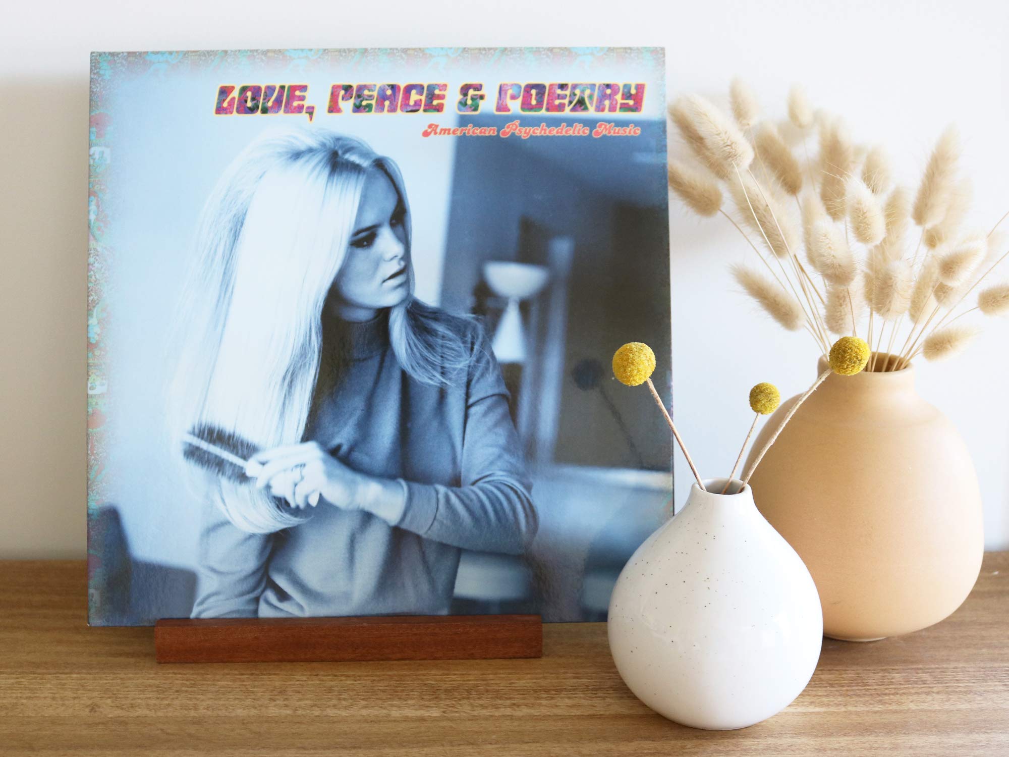 Big Fudge Supporto Vinili Legno Faggio Espositore LP Now Playing