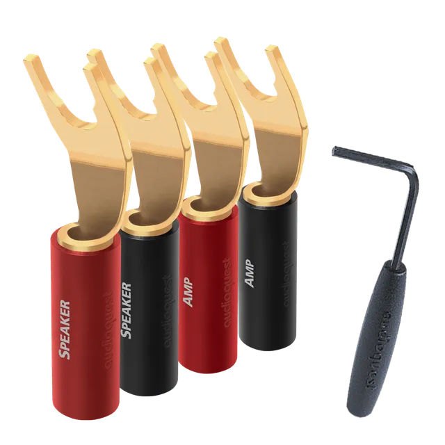 AudioQuest SureGrip 100 connettori forcella argento