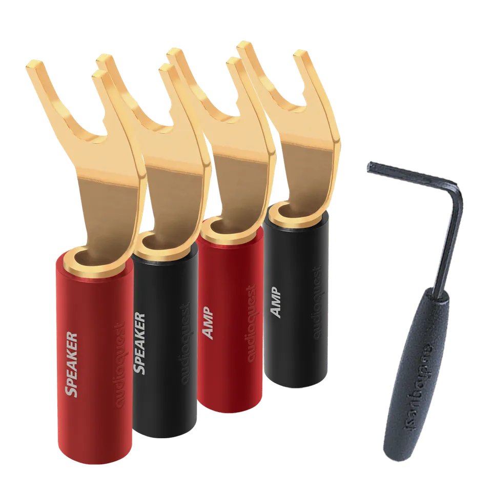AudioQuest SureGrip 100 connettori forcella argento
