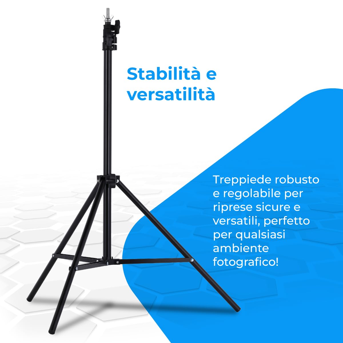 NK Supporto Sfondo Fotografico 1,5x2 m con Treppiede e Borsa