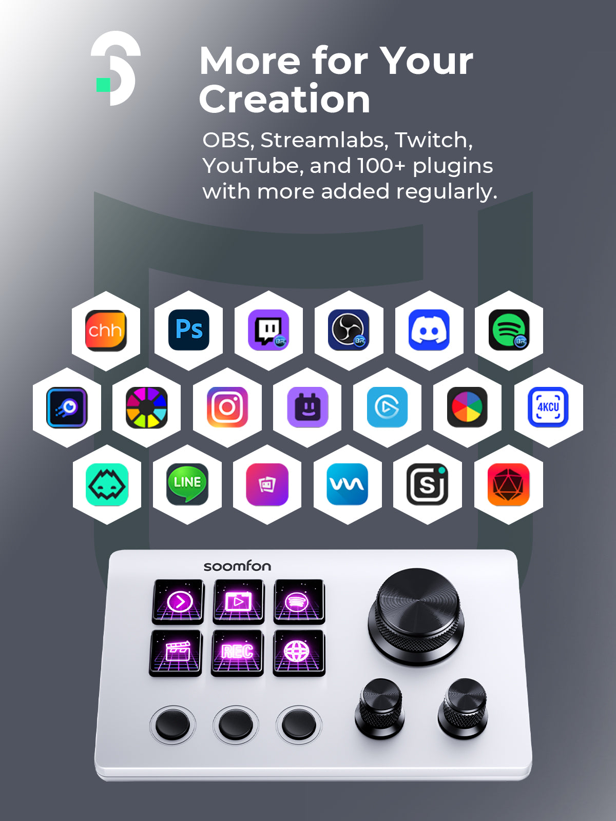 SOOMFON Stream Controller SE tastiera streaming USB
