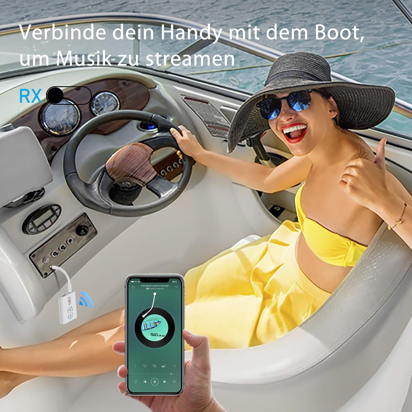 1Mii ML300 Trasmettitore Ricevitore Bluetooth 5.3 aptX AUX