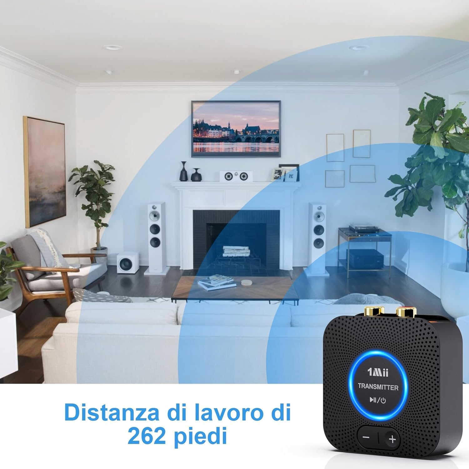 1Mii Set Trasmettitore Ricevitore Wireless 2.4GHz 80m