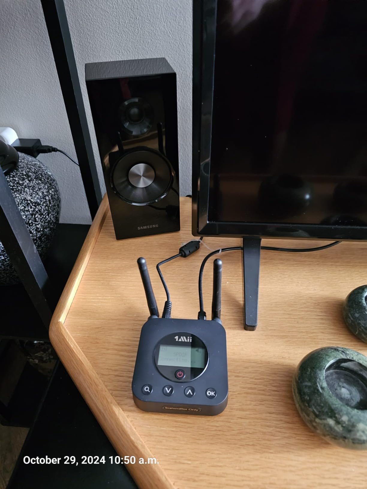 1Mii B06TX+ Trasmettitore Bluetooth TV 2 Cuffie aptX