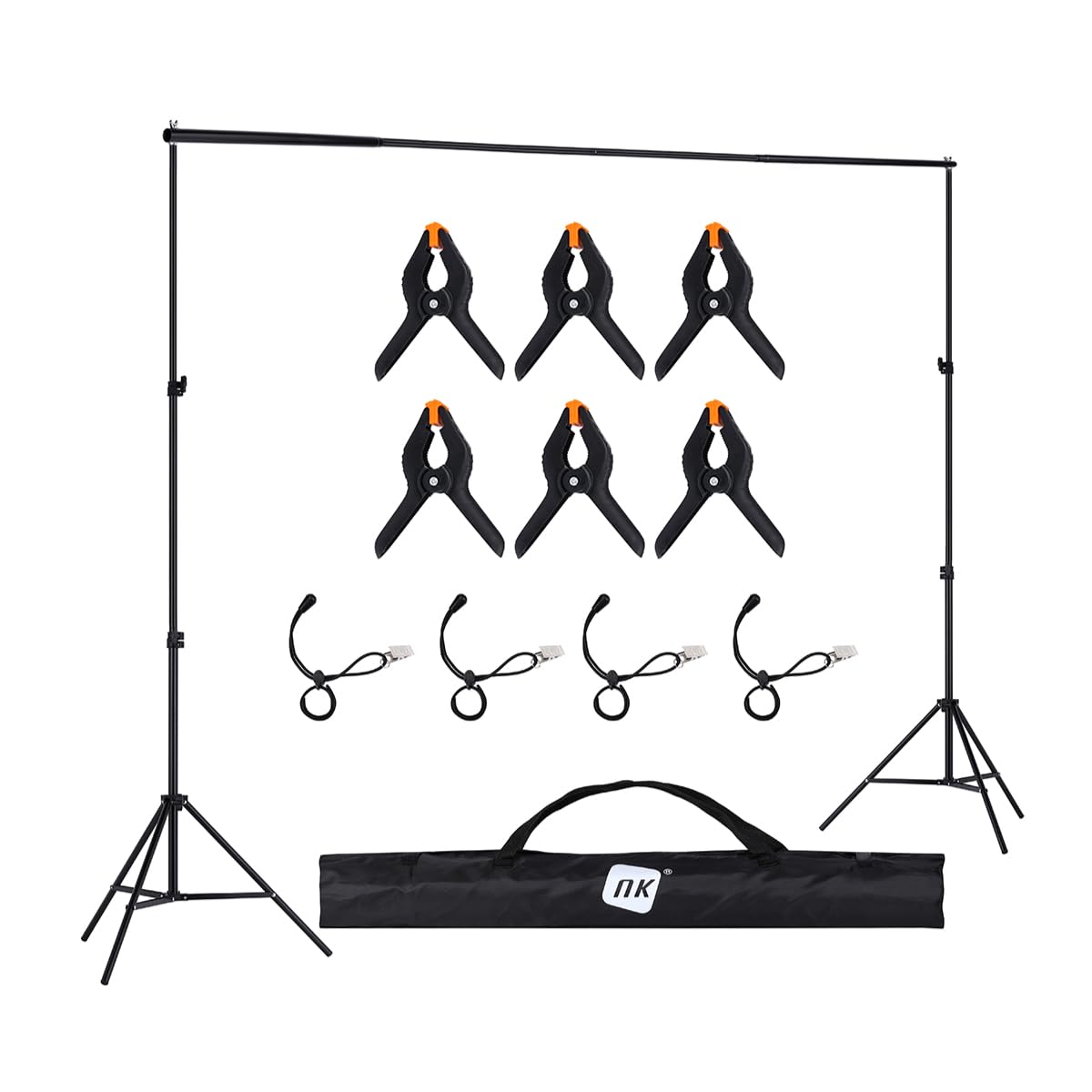 NK Supporto Sfondo Fotografico 1,5x2 m con Treppiede e Borsa