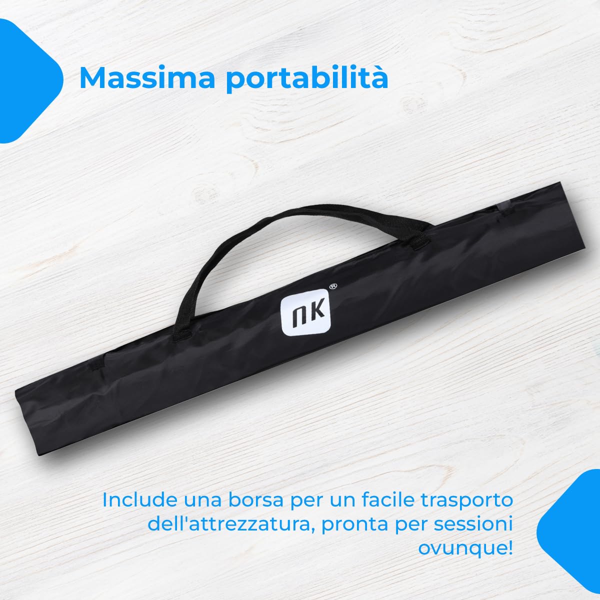 NK Supporto Sfondo Fotografico 1,5x2 m con Treppiede e Borsa