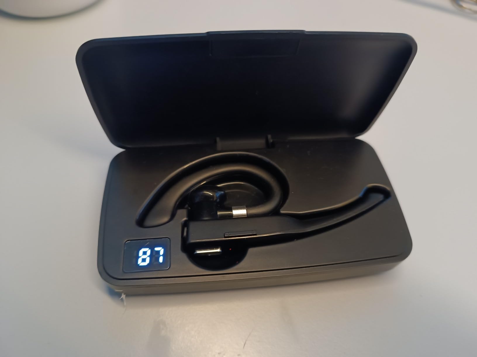 NK Auricolare Bluetooth Mono con Custodia Ricarica Lavoro