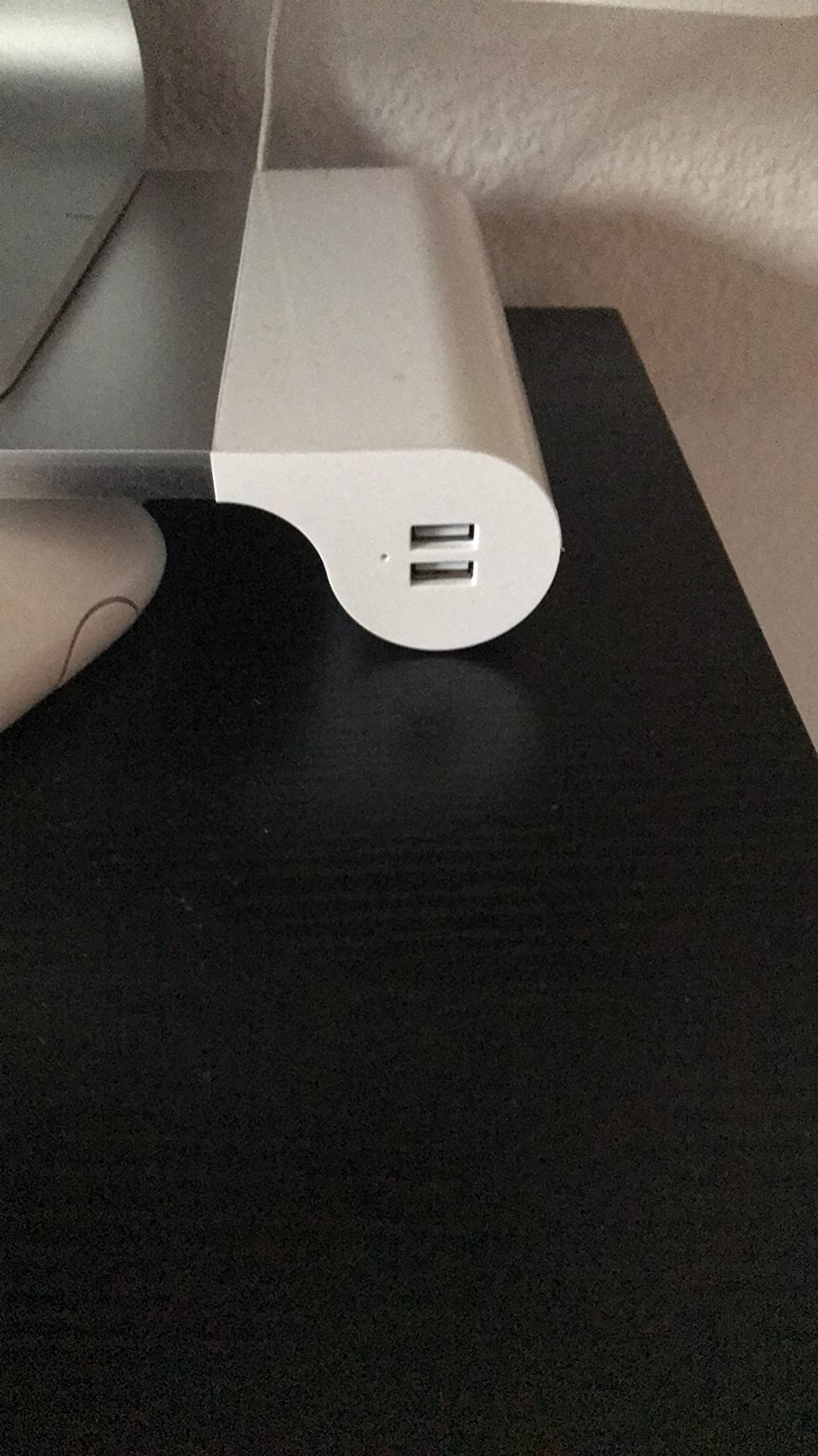 NK Supporto Monitor Alluminio USB 4 Porte 22W Argento