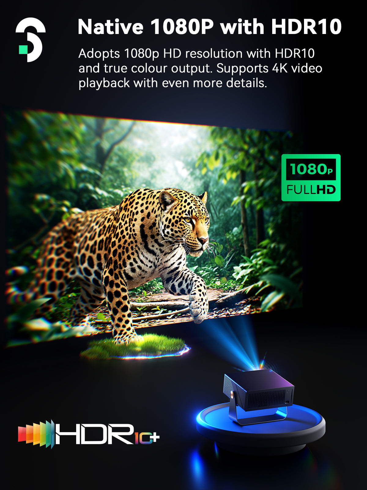 SOOMFON SK3 videoproiettore WiFi Bluetooth 1080p Netflix