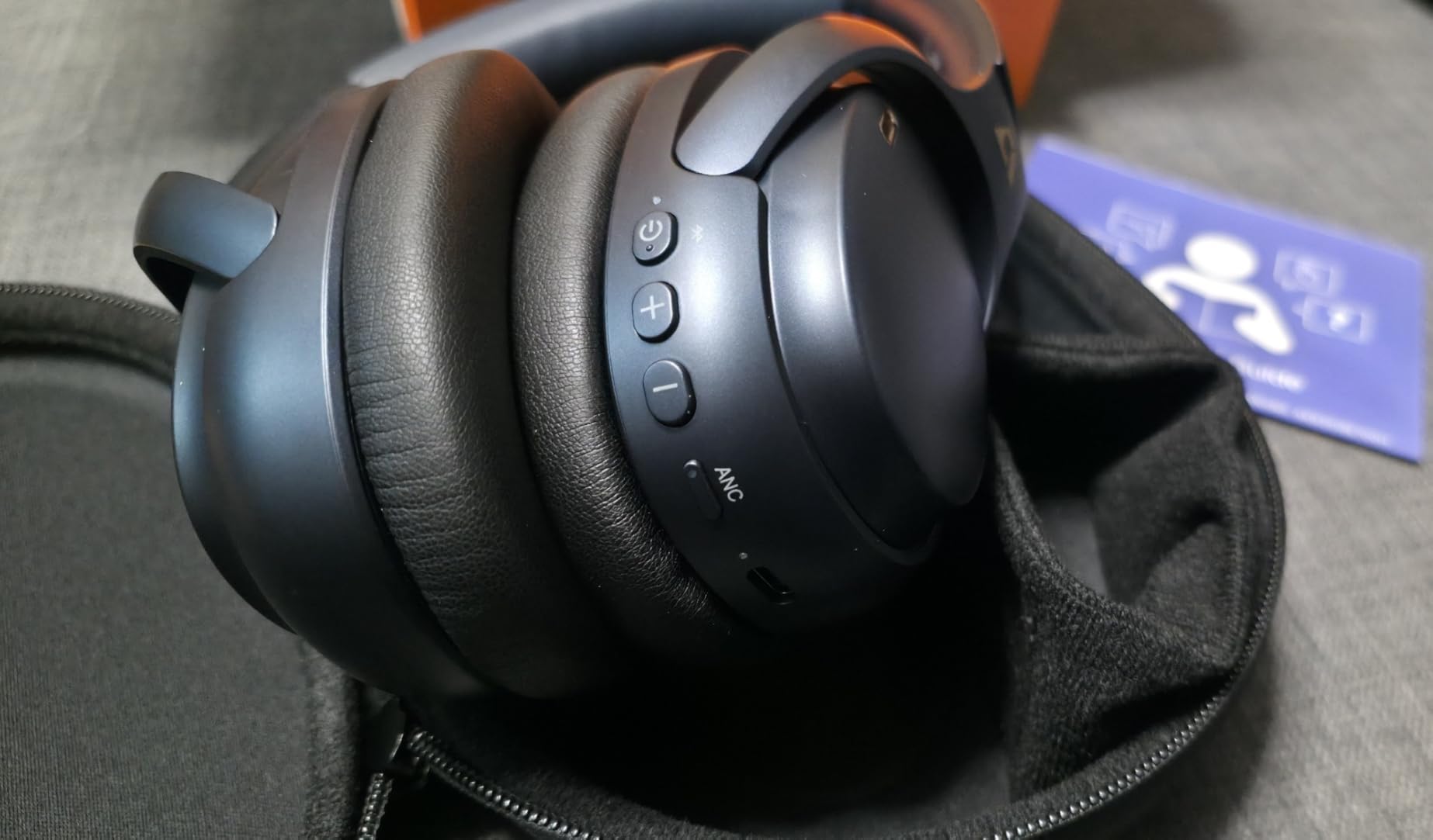 1Mii E700 Cuffie Bluetooth Over-Ear ANC Blu 75 Ore