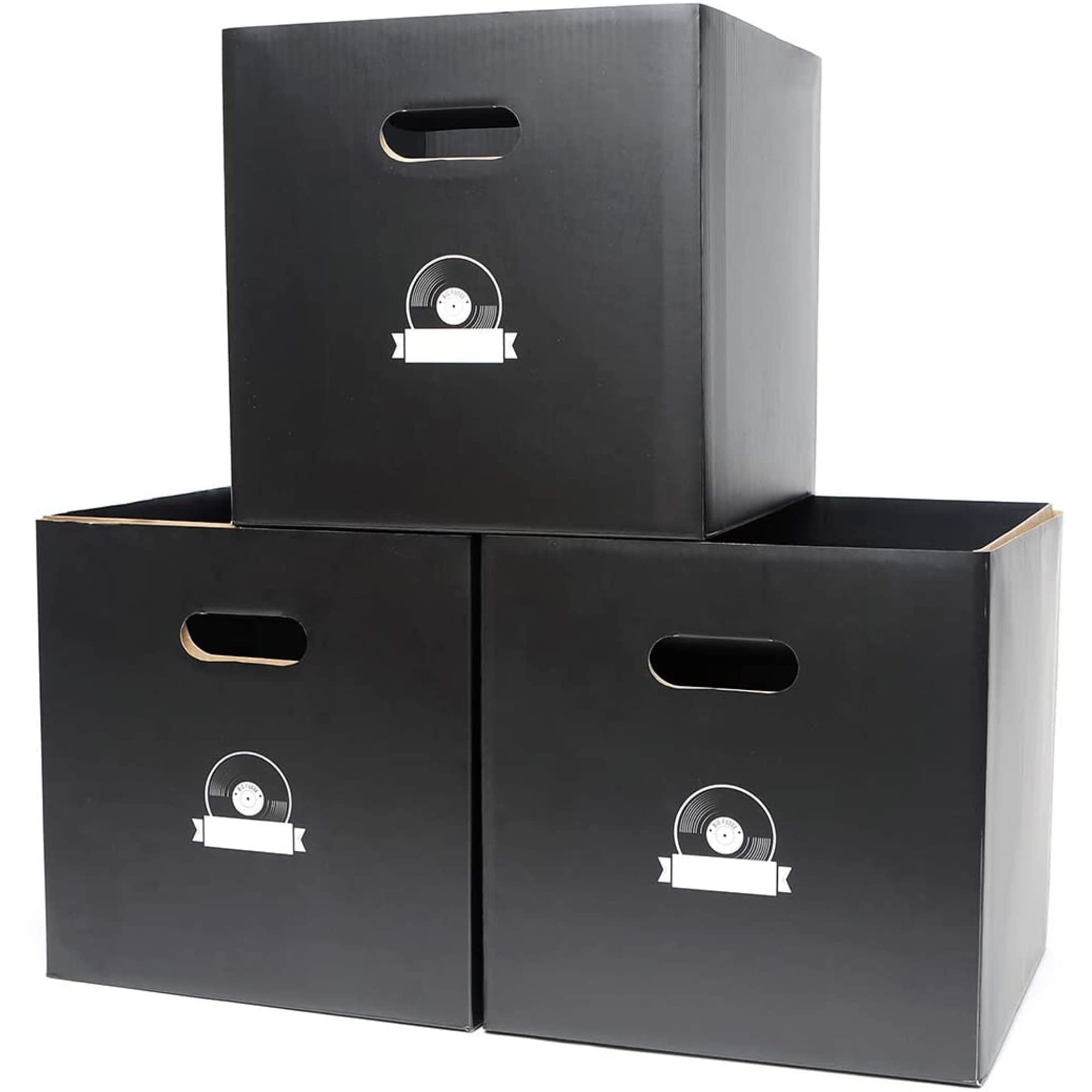 Big Fudge Cube scatola porta vinili nero 5 pezzi 33 cm