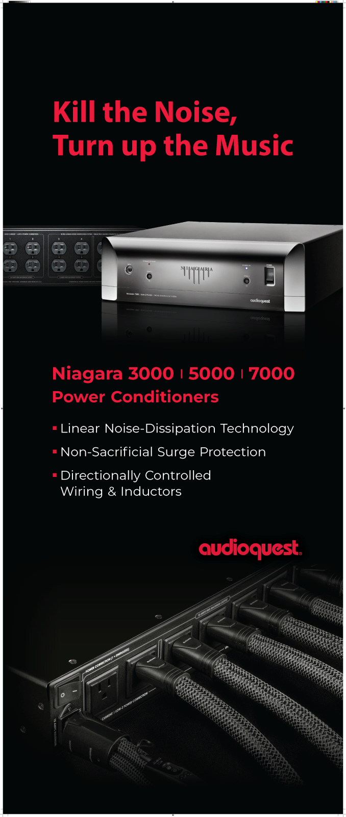 AudioQuest Niagara opuscolo Kill the Noise Hi-Fi
