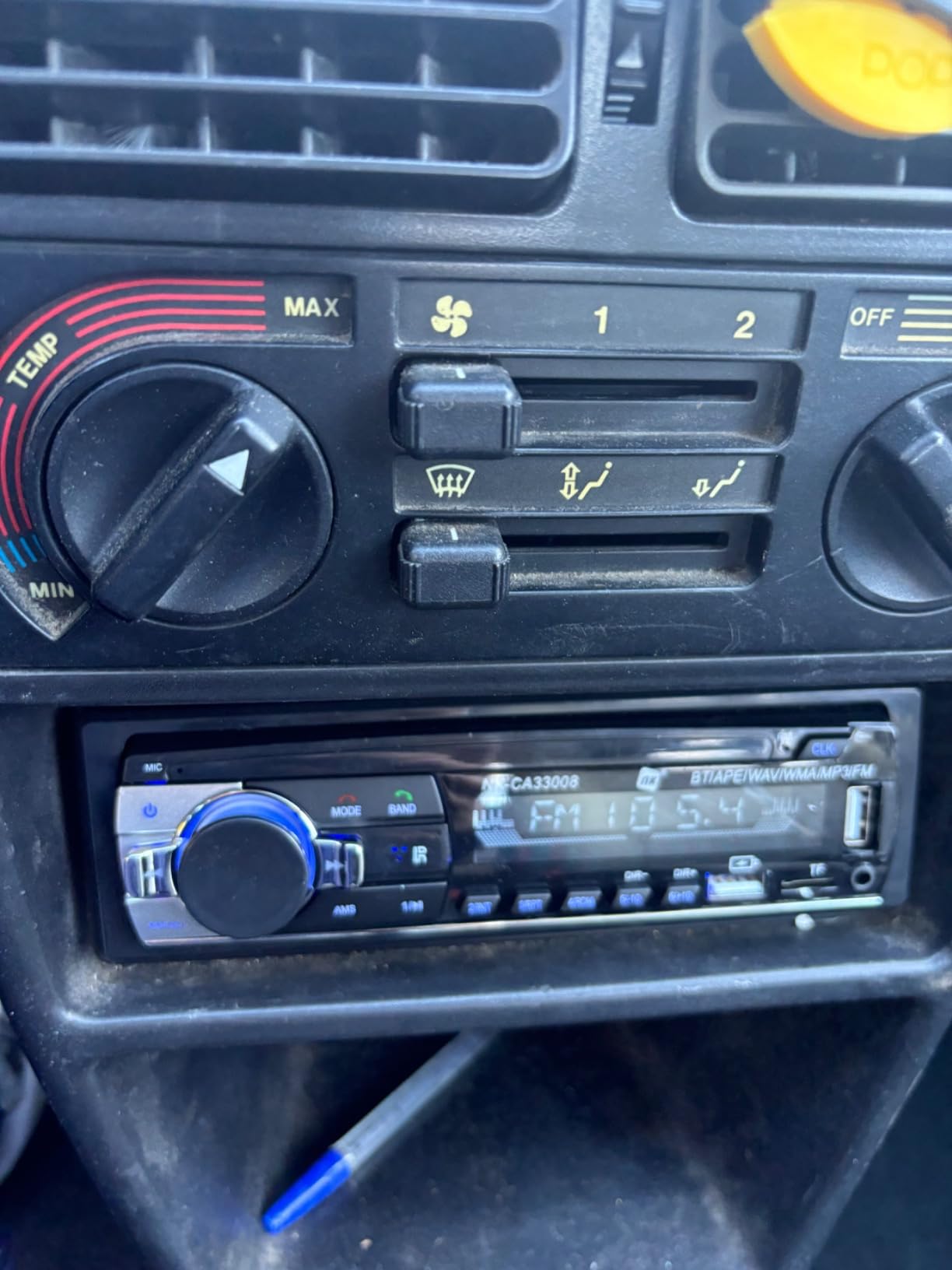 NK Radiocare Autoradio Bluetooth 1 DIN 4x40W