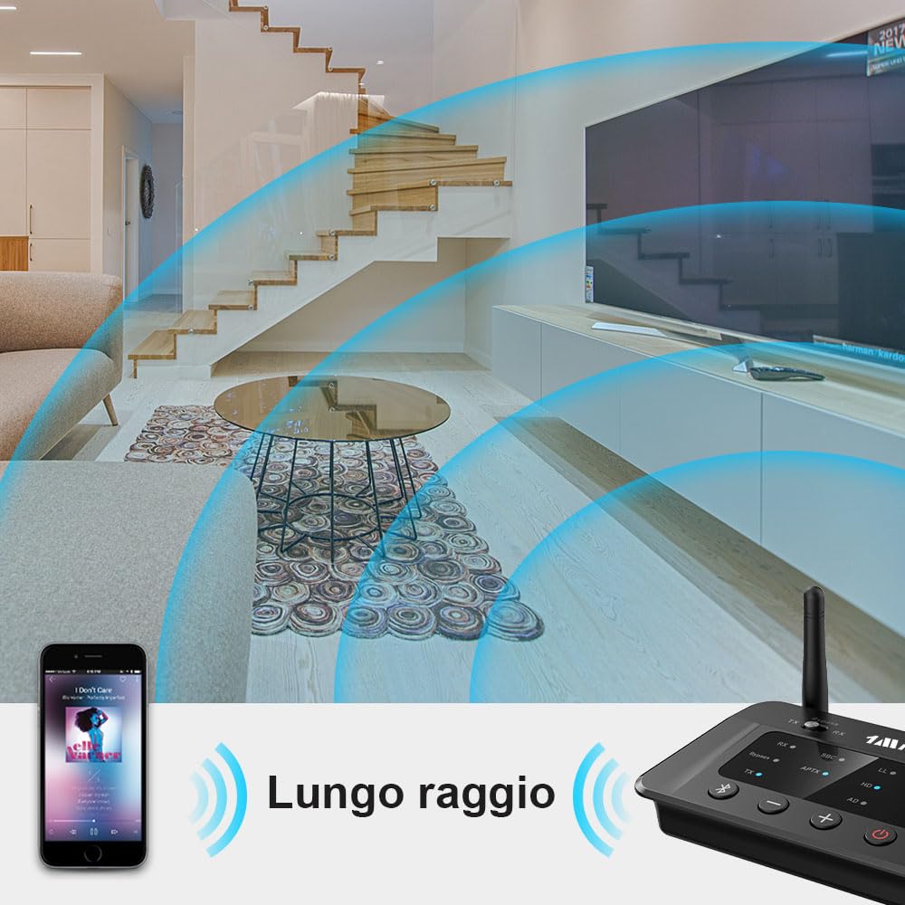 1Mii B03 Trasmettitore Bluetooth per TV aptX Low Latency