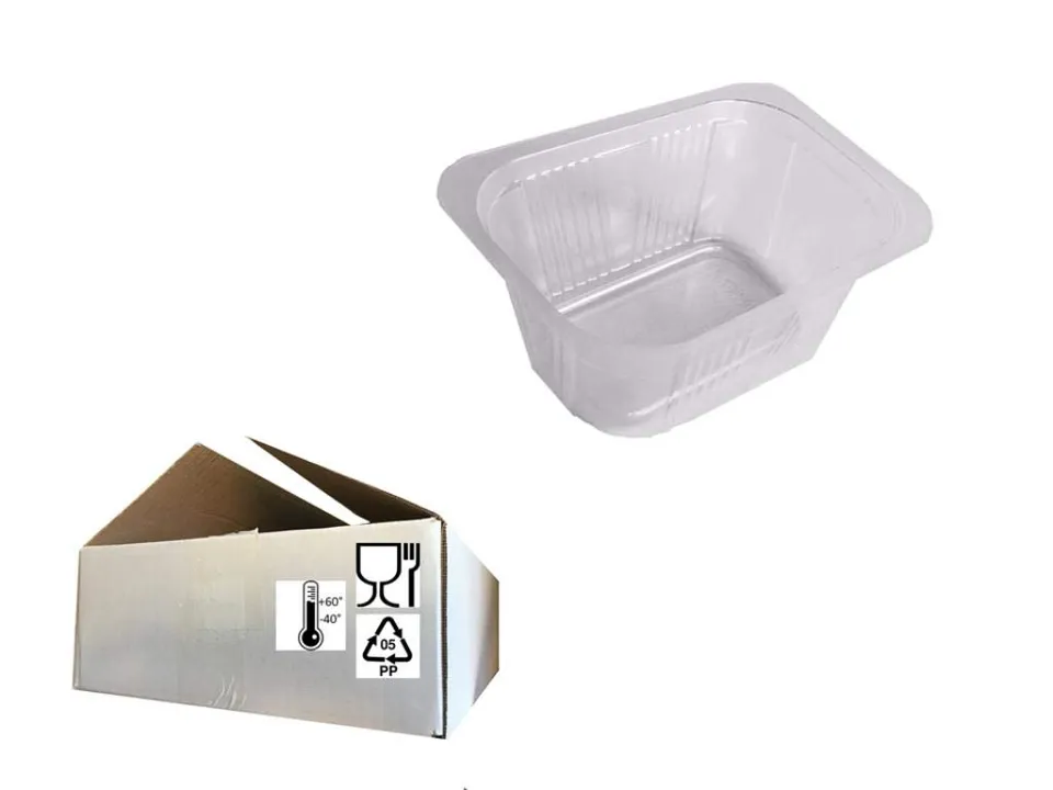 NK Vaschette Patatine Plastica PP 400cc 125 Pezzi