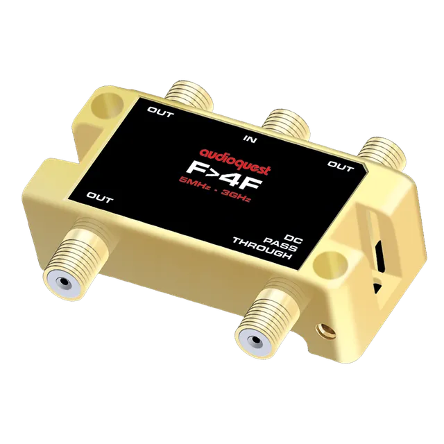 AudioQuest F>4F adattatore antenna coassiale oro