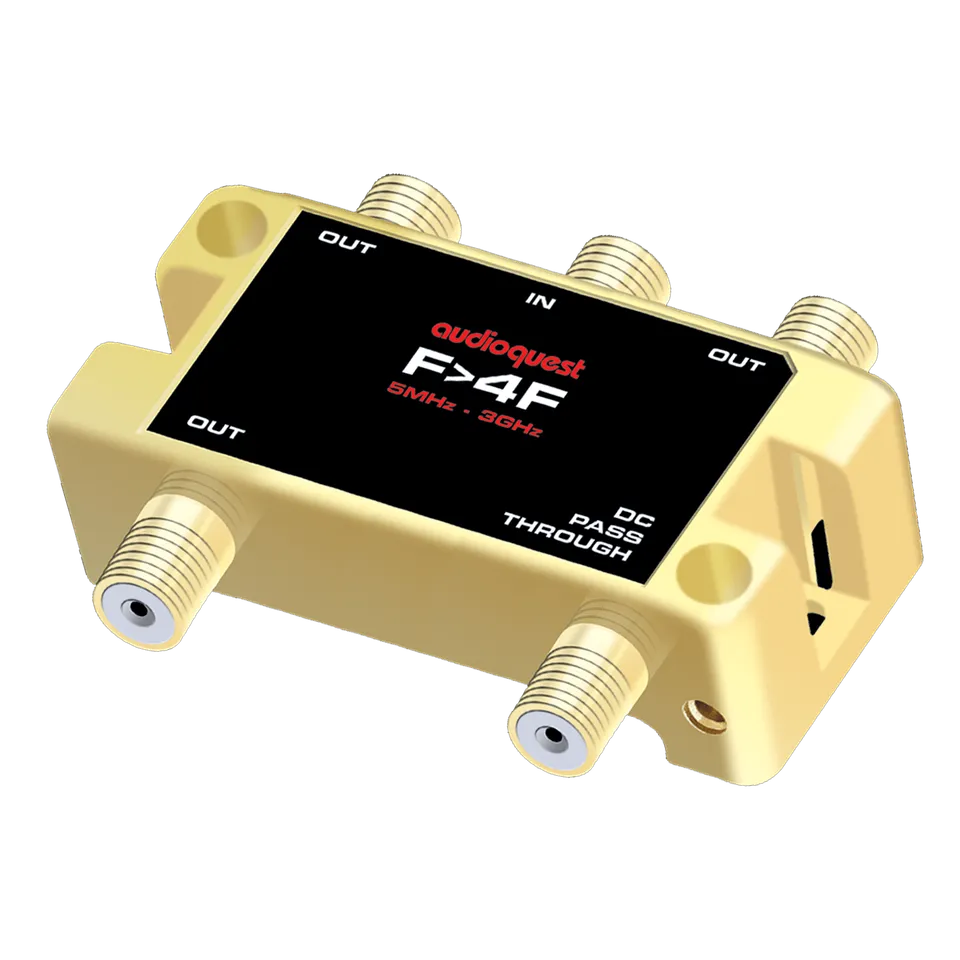 AudioQuest F>4F adattatore antenna coassiale oro