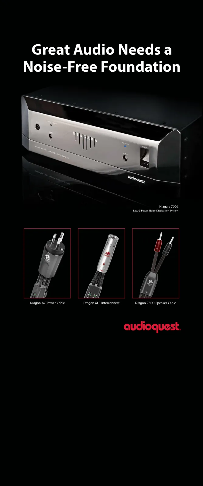 Audioquest Accessories kit Niagara 7000 Dragon foundation