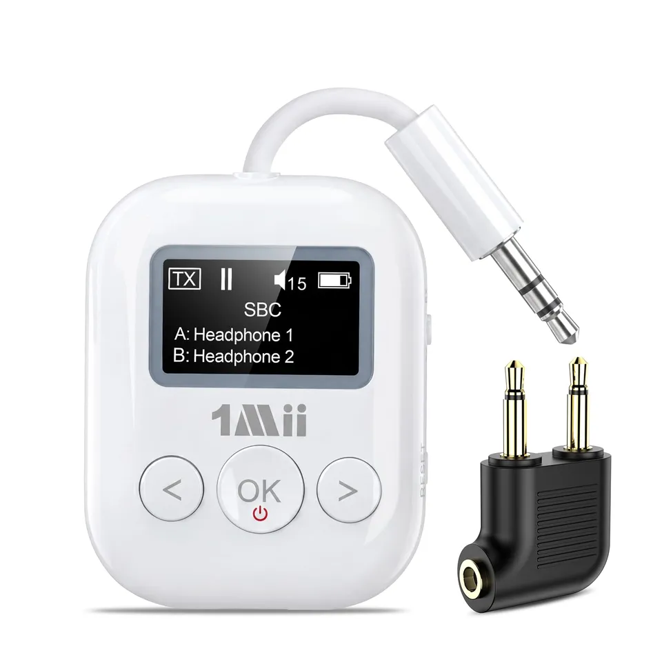 1Mii Bluetooth Transmitter Receiver SafeFly Min+ 2 Cuffie