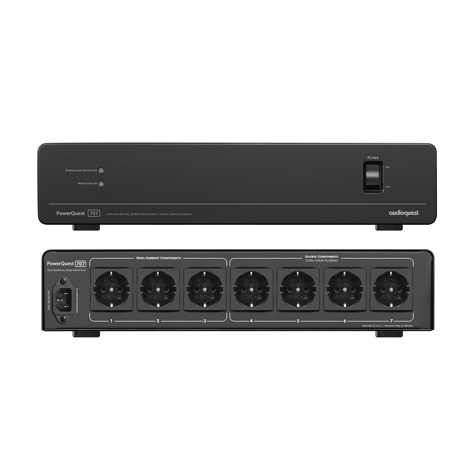 Audioquest PowerQuest 707 filtro alimentazione Schuko