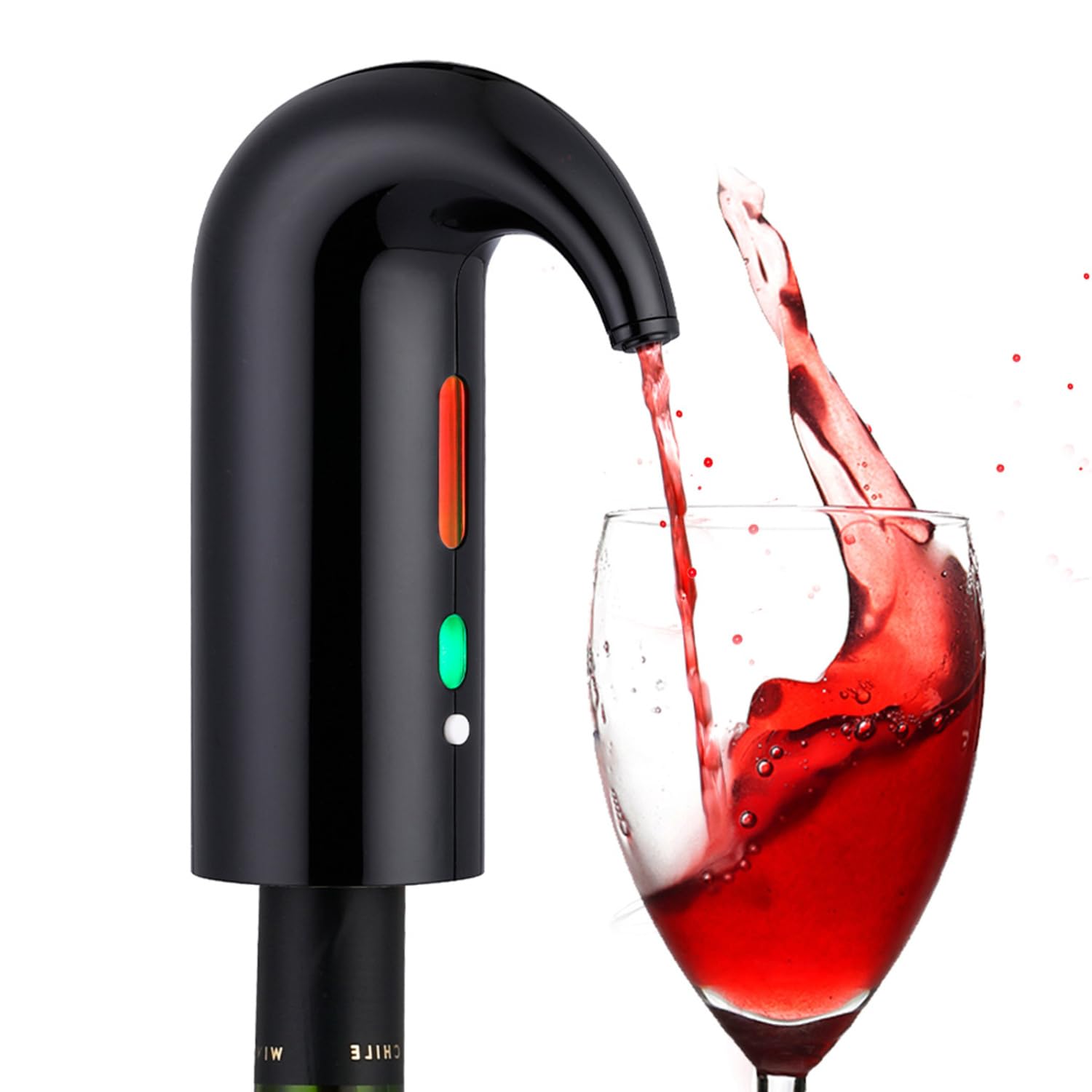 NK decanter vino elettrico nero USB ricaricabile con filtro