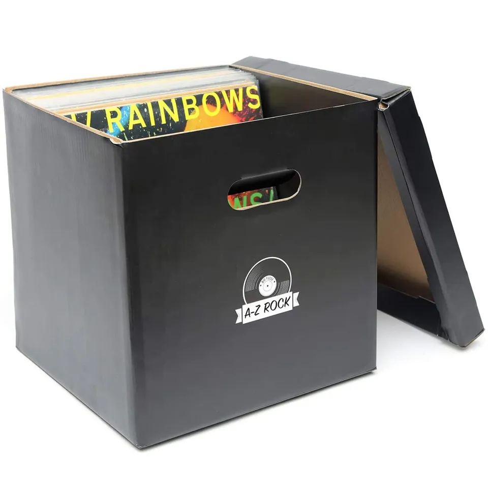 Big Fudge Cube scatola porta vinili nero 5 pezzi 33 cm